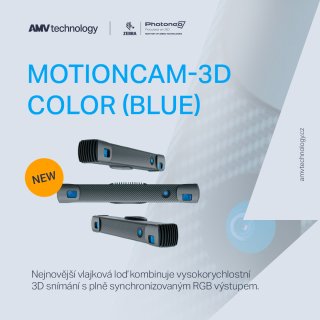 MotionCam-3D Color (Blue): the next generation of 3D vision with power and color