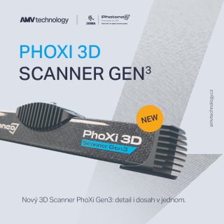 PhoXi 3D Scanner Gen3: Detail i dosah v jednom zařízení